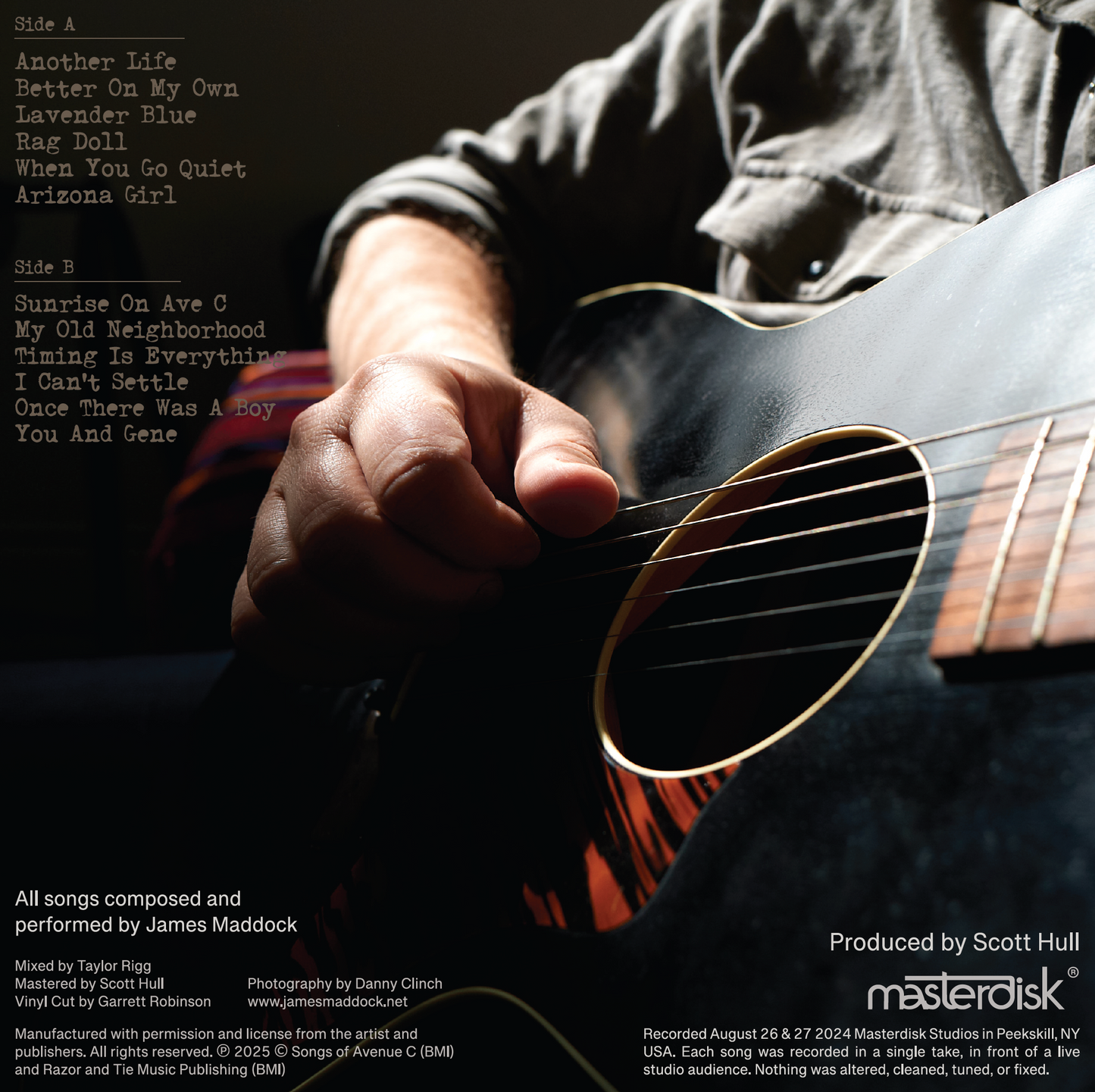 James Maddock - LIVE at Masterdisk - VINYL RECORD